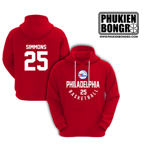  Áo Khoác Hoodie Bóng Rổ Philadelphia 76ers 