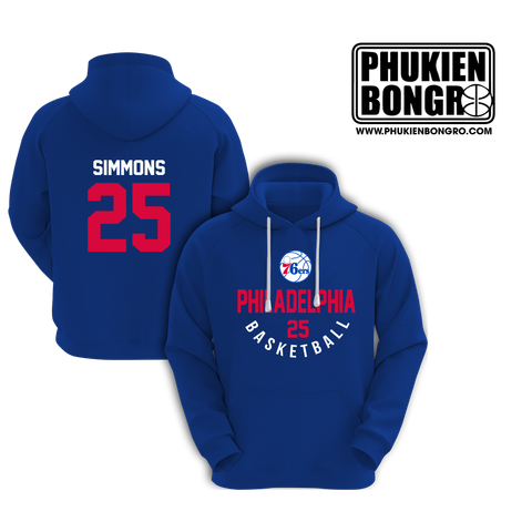  Áo Khoác Hoodie Bóng Rổ Philadelphia 76ers 