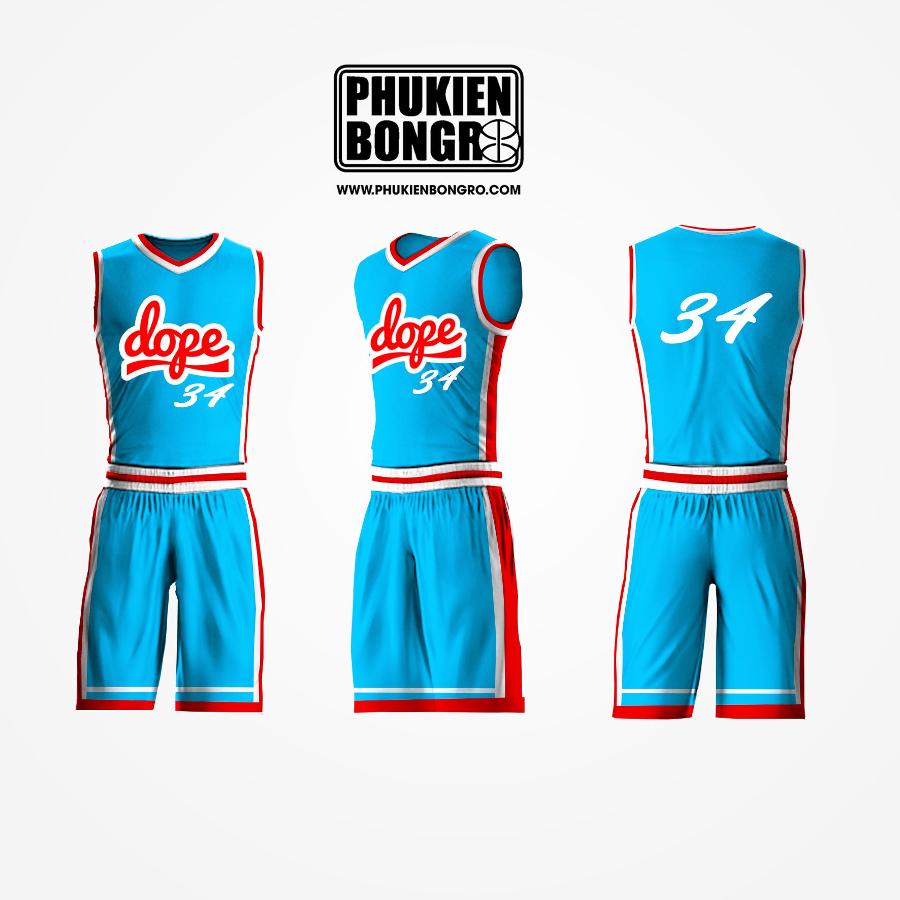 Đồng phục bóng rổ thiết kế DOPE