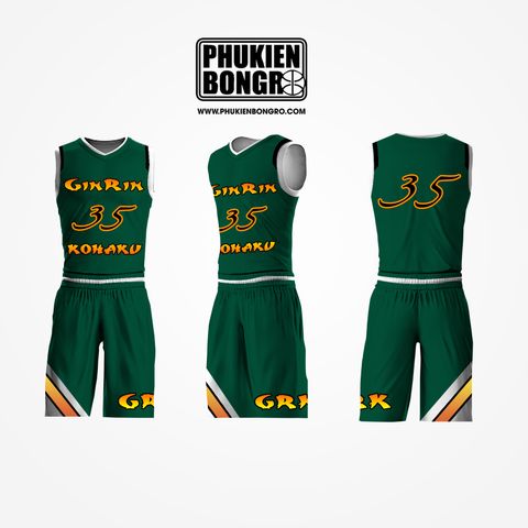  Đồng phục bóng rổ thiết kế GINRINKOHKU 
