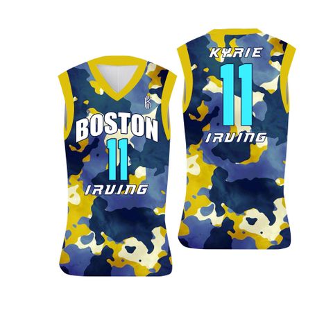  Áo phông bóng rổ tank top Boston 11 Irving 