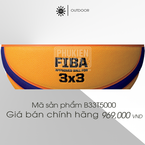  Banh Bóng Rổ Molten Fiba 3X3 B33T5000 