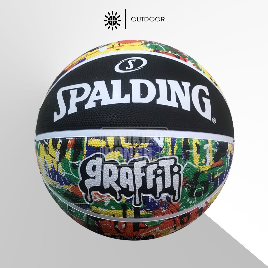 Banh Bóng Rổ Chính Hãng Spalding Graffiti Rainbow 2023