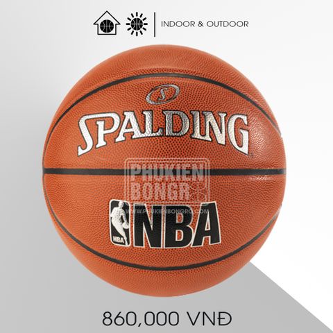  Banh Bóng Rổ SPALDING Jr NBA Silver 