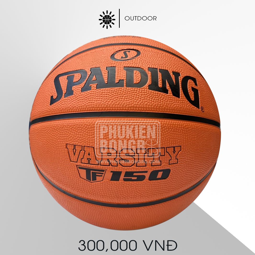 Banh bóng rổ chính hãng Spalding TF-150 Varsity (Size 6, size 7)