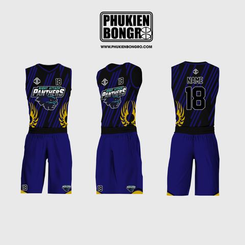  Đồng phục bóng rổ thiết kế Panthers 
