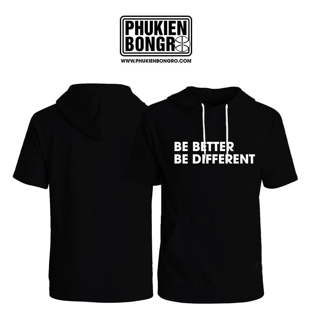 Hoodie Bóng Rổ Ngẵn Tay Be Better Be Different