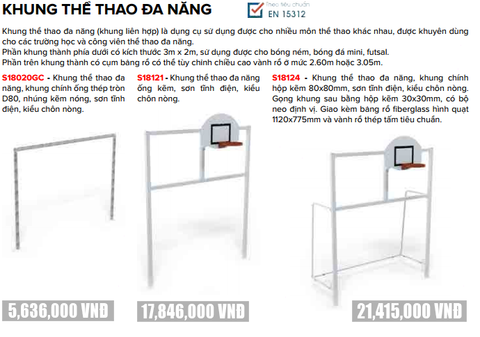  Khung thể thao đa năng Sodex Sport 