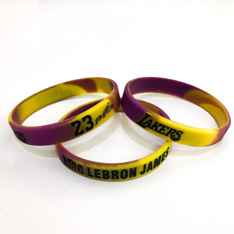  Vòng tay bóng rổ Lebron James LB 23 tím vàng 