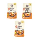 Combo 3 Gói Sốt Nấu Bánh Gạo Cay Ngọt Tokbokki Beksul (150g/gói) - Nhập Khẩu Hàn Quốc