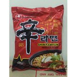 Combo 5 Gói Mì Shin Cay Hàn Quốc Nong Shim (Gói 120 Gr)