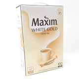 Cà Phê Hòa Tan Hàn Quốc Maxim White Gold hộp 100 gói