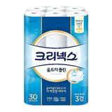 Giấy Vệ Sinh 3 Lớp Ultraclean  Kleenex Yuhan Hàn Quốc / 유한킴벌리) 크리넥스 3겹 울트라클린 30M-30롤