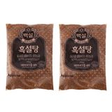 Combo 2 Gói Đường Dark Brown - Đường Nâu Đen CJ (1Kg/Gói) - Nhập Khẩu Hàn Quốc