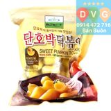 Bánh Gạo Tokbokki Nhân Bí Đỏ Ngọt 500g Nhập Khẩu Hàn Quốc /칠갑) 단호박떡볶이