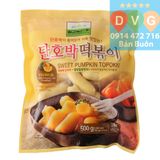 Bánh Gạo Tokbokki Nhân Bí Đỏ Ngọt 500g Nhập Khẩu Hàn Quốc /칠갑) 단호박떡볶이