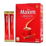 Cà Phê Hòa Tan Original Maxim Hàn Quốc 100 Gói x 1.2G - Hộp Màu Đỏ