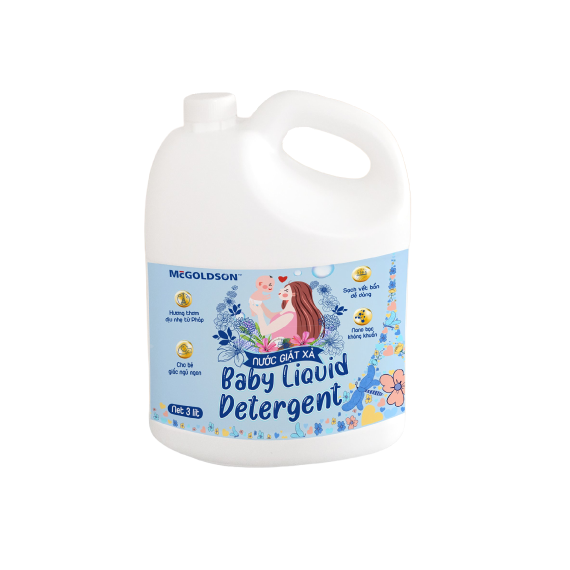  Nước giặt xả Baby Liquid Detergent 3000 mL 