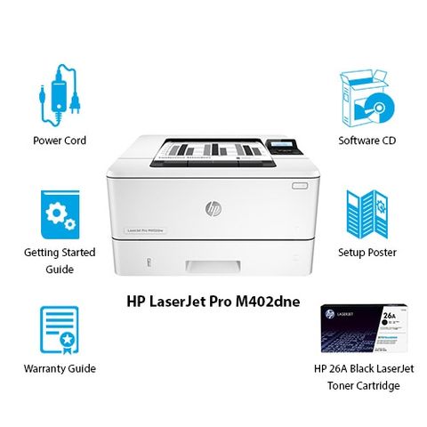 Máy in HP LaserJet Pro M402dne - Hàng nhập khẩu