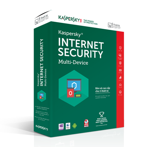 Phần mềm diệt virus Kaspersky Internet Security (5PC/12T)