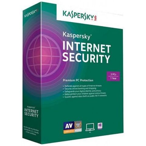 Phần mềm diệt virus Kaspersky Internet Security (3PC/12T)