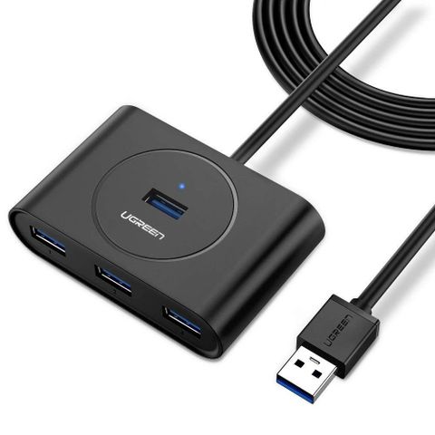 Bộ chia Hub USB 3.0 4 cổng dài 30cm đen Ugreen 20290