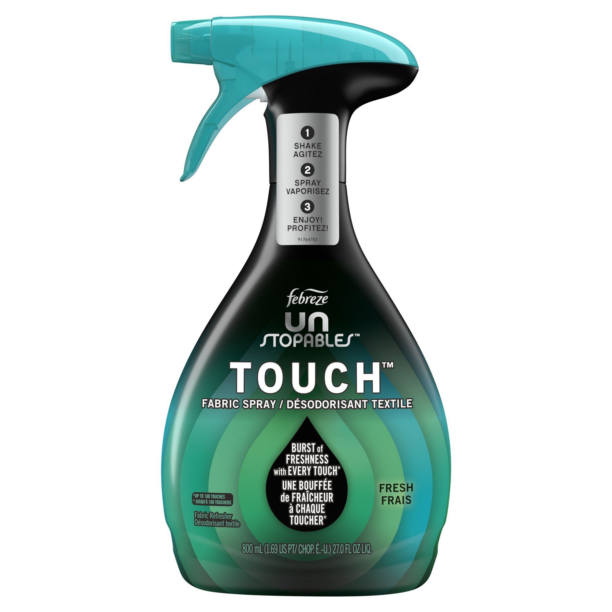 Nước Xịt Vải Febreze Unstopables Touch FRESH, 800ml