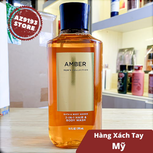 Tắm Gội Nam Bath And Body Works AMBER 295 ml