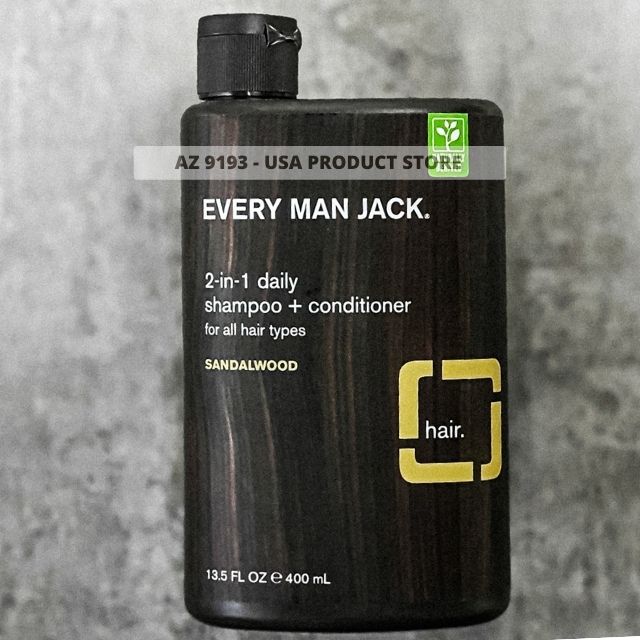 Dầu Gội Every Man Jack SANDALWOOD, 400 ml - Hàng Mỹ