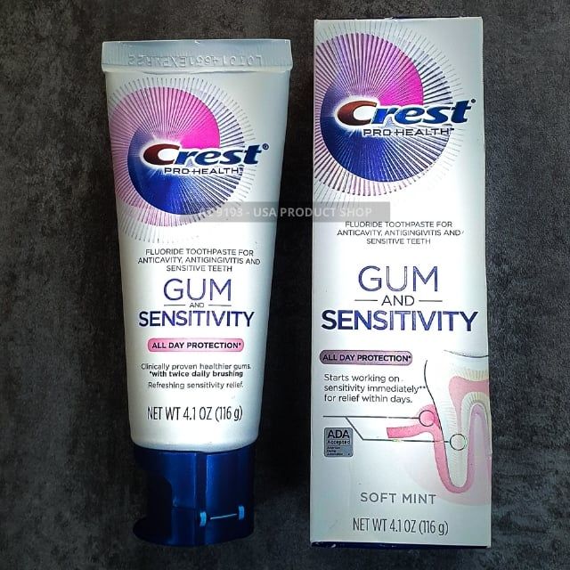 Kem Đánh Răng Crest Dành Cho Răng Nhạy Cảm Pro Health GUM & SENSITIVITY 116g