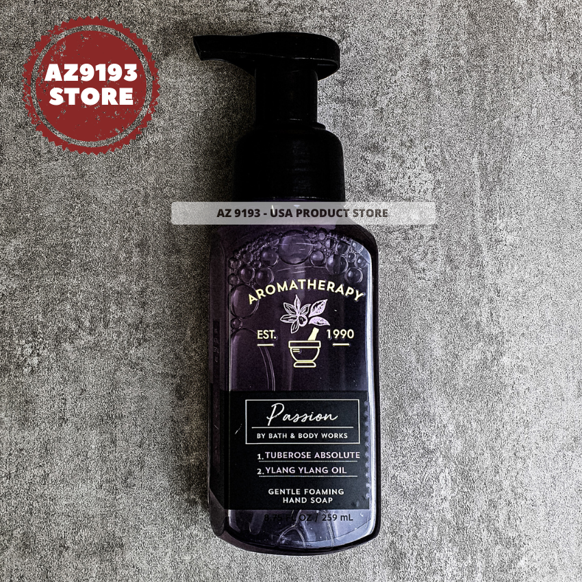 Nước Rửa Tay Bath and Body Works (BBW) Dòng Aromatherapy PASSION Dạng Bọt 259ml