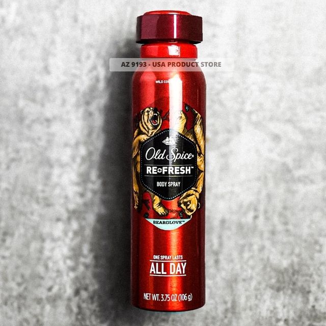 Xịt Khử Mùi Toàn Thân Old Spice Wild Collection BEARGLOVE Body Spray 106g