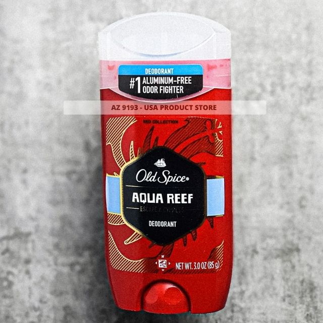 Lăn Khử Mùi Old Spice Red Collection AQUA REEF - Sáp Xanh 85g