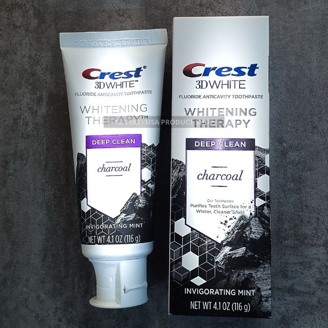 Kem Đánh Răng Crest 3D White Dòng Whitening Therapy CHARCOAL 116g