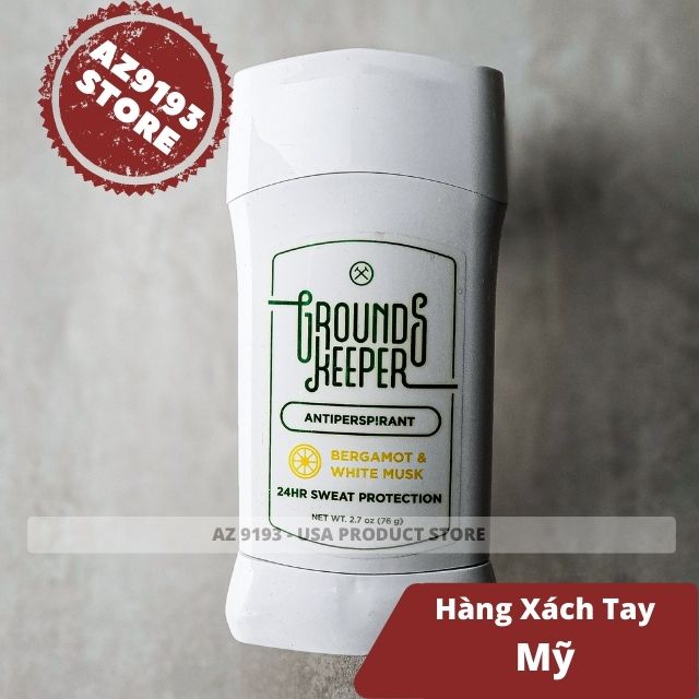 Lăn Khử Mùi Grounds Keeper Bergamot And White Musk 76g (sáp Trắng)