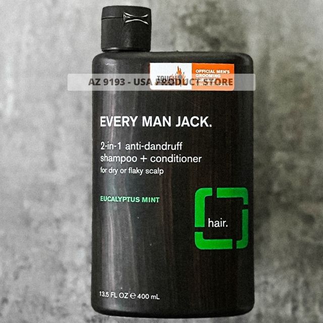 Dầu Gội 2 Trong 1 Every Man Jack EUCALYPTUS MINT Anti - Dandruff 400ml