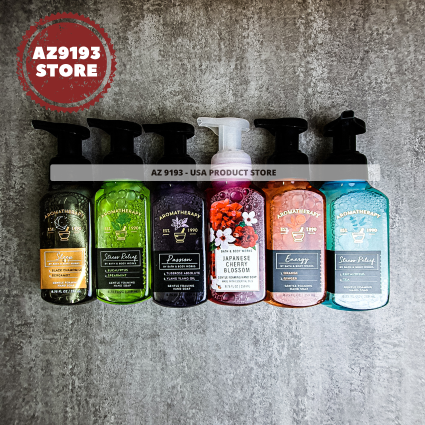 Nước Rửa Tay Bath & Body Works (BBW) Dòng Aromatherapy SLEEP Dạng Bọt 259ml