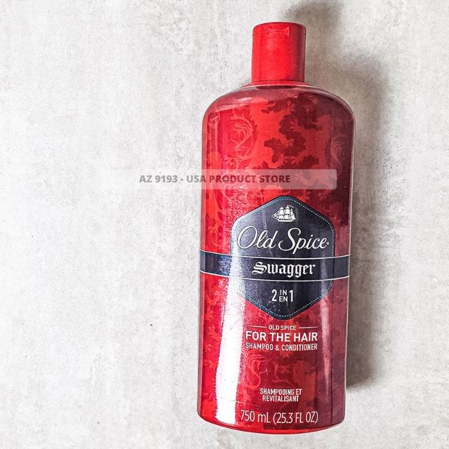 Dầu Gội Nam 2 trong 1 Old Spice SWAGGER 750ml (23.5 oz) - Hàng Mỹ