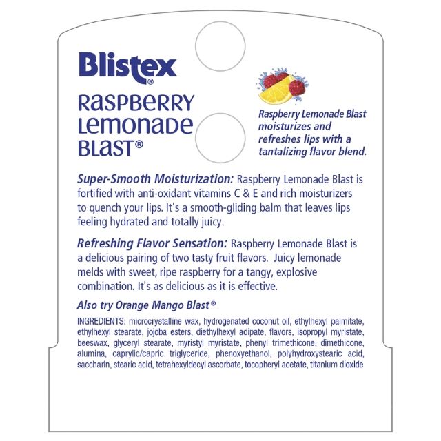 Son Dưỡng Môi BLISTEX RASPBERRY LEMONADE BLAST, 4.25g