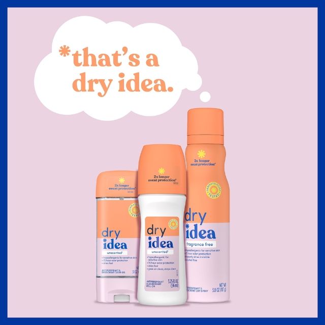 Lăn khử mùi Dry Idea Advanced Dry UNSCENTED - Dạng lỏng 96ml