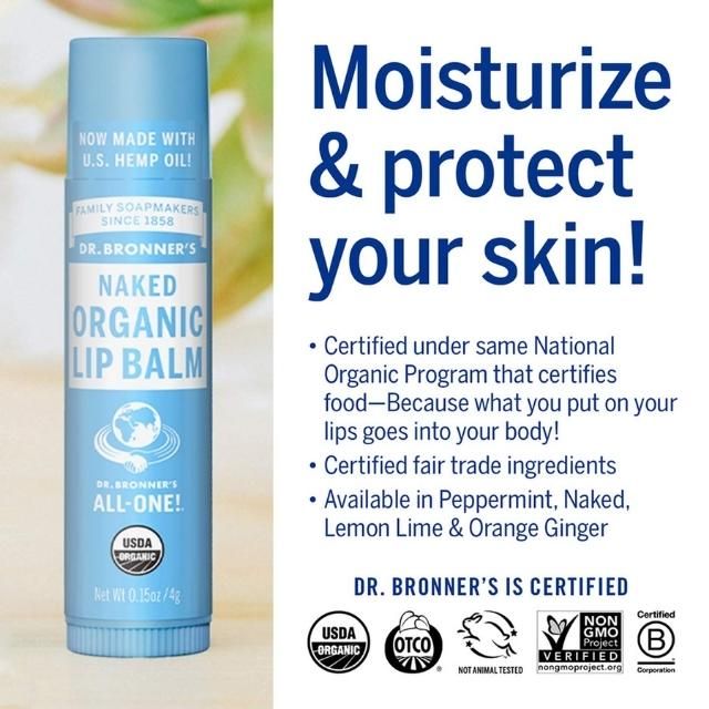 Son Dưỡng Unisex Dr. Bronner's NAKED ORGANIC 4g