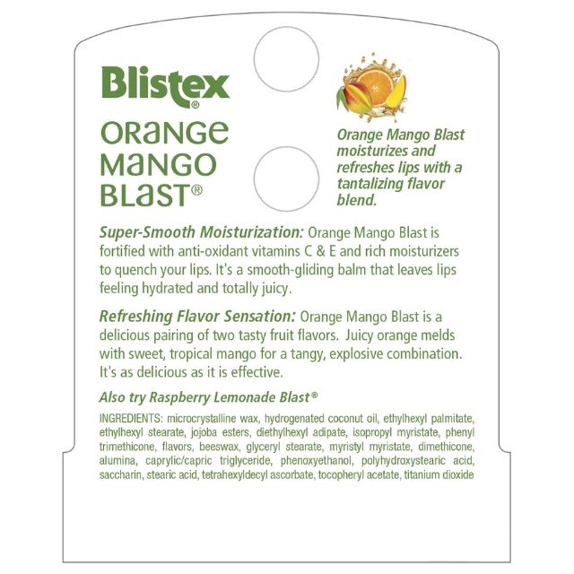 Son Dưỡng Môi BLISTEX ORANGE MANGO BLAST, 4.25g
