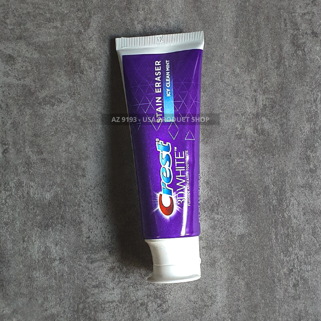 Kem Đánh Răng Crest 3D White Stain Eraser vị ICY CLEAN MINT 99g