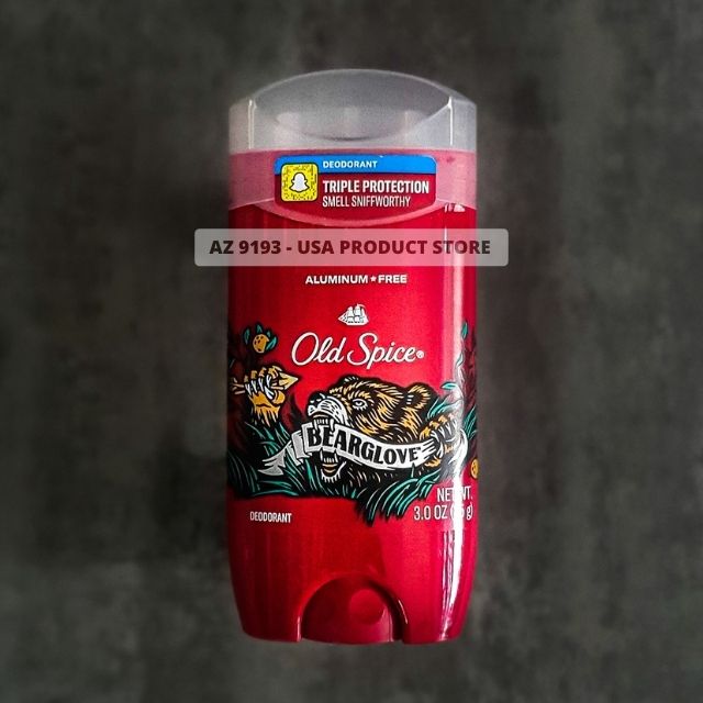 Lăn Khử Mùi Old Spice Wild Collection BEARGLOVE - Sáp Xanh 85g
