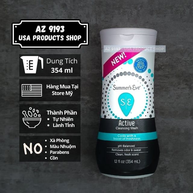 Dung dịch vệ sinh phụ nữ Summer's Eve ACTIVE 354ml