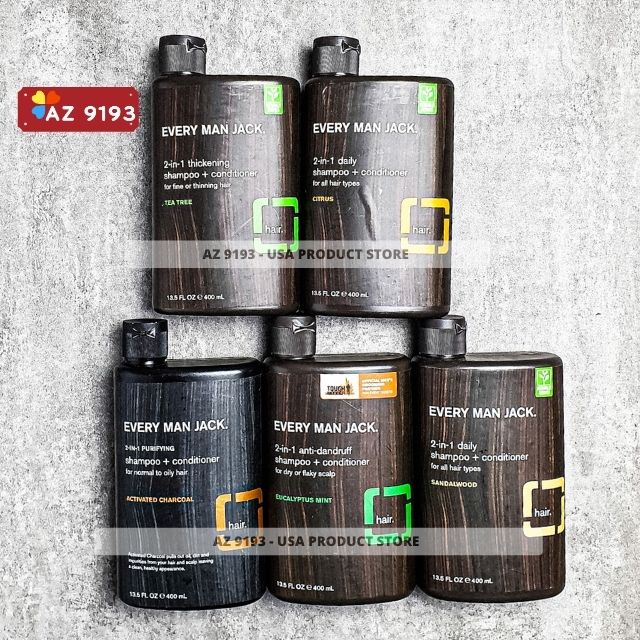 Dầu Gội 2 Trong 1 Every Man Jack TEA TREE Thickening 400ml