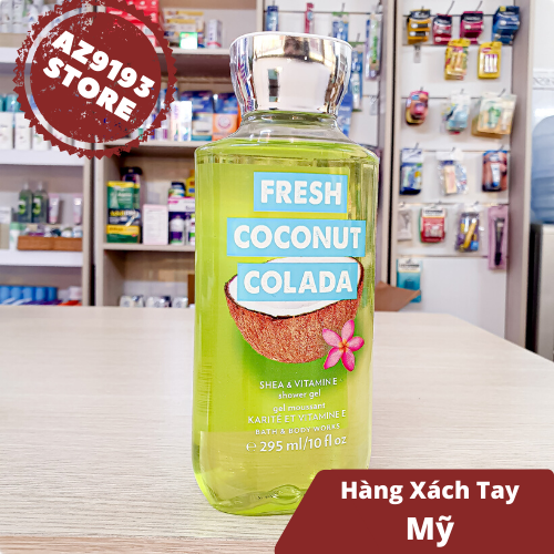Gel Tắm Bath And Body Works Fresh Coconut Colada 295ml