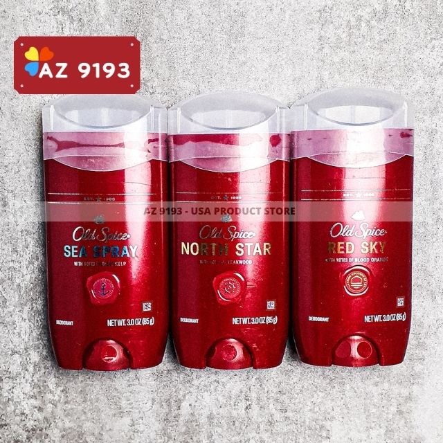 Lăn Khử Mùi Nam Old Spice Scent Technology NORTH STAR - Sáp Xanh 85g, Hàng Mỹ