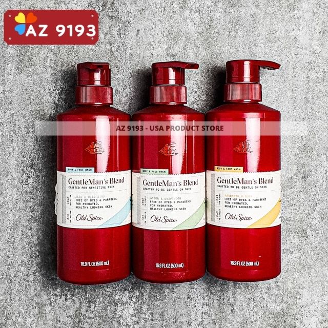 Sữa Tắm Old Spice Gentleman's Blend AMBER & DRIFWOOD 500ml