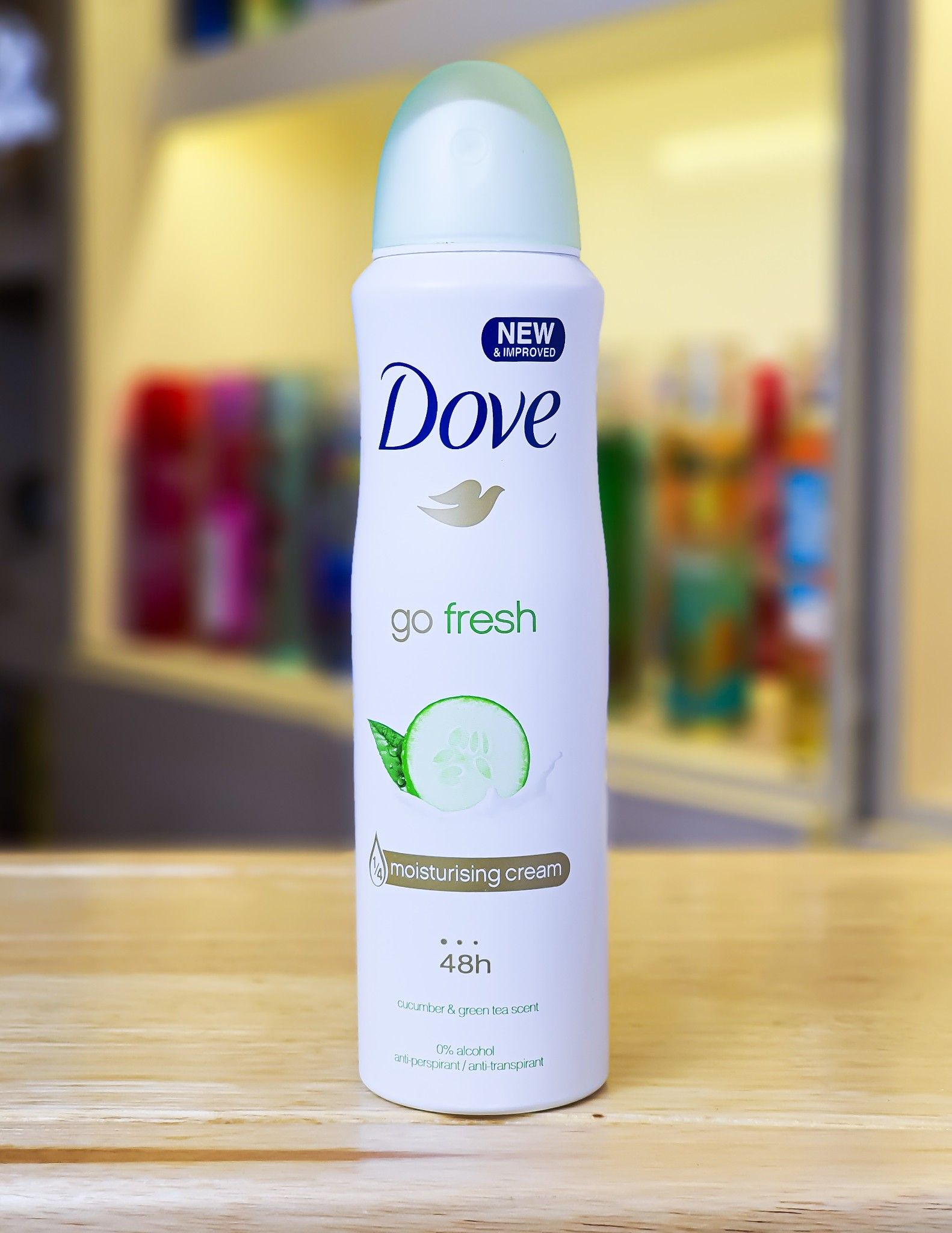 Xịt Khử Mùi Dove Go Fresh CUCUMBER & GREEN TEA 150ml